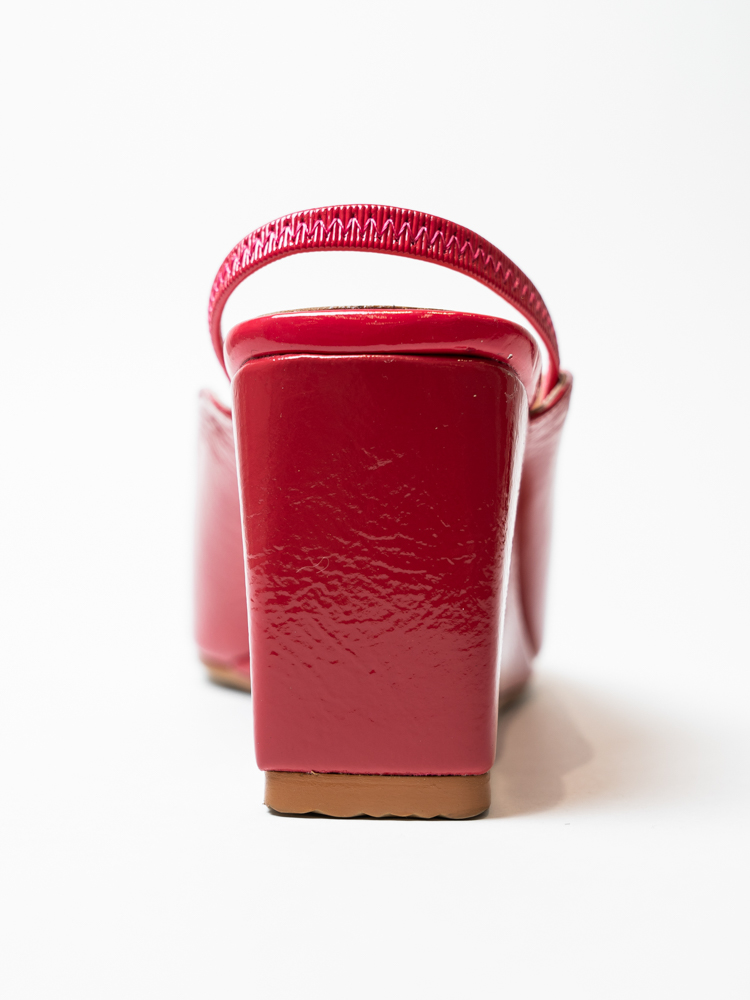 Босоножки женские, арт 113-411/6-7/8/9-0/8, натуральная лакированная кожа, цвет роз.