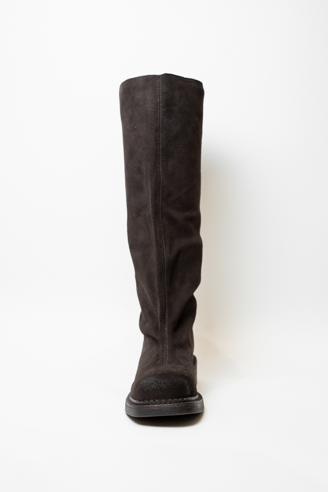 Сапоги женские, арт Q5C57901-1, натуральная замша, цвет кор.