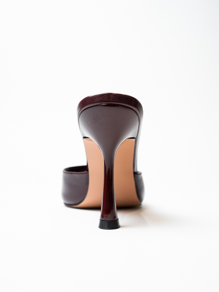 Сабо женские, арт HS-7785-208S, натуральная кожа, цвет бордо.