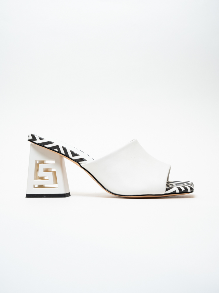 Сабо женские, арт 5L60-B769-Y962ZT, натуральная кожа, цвет бел.