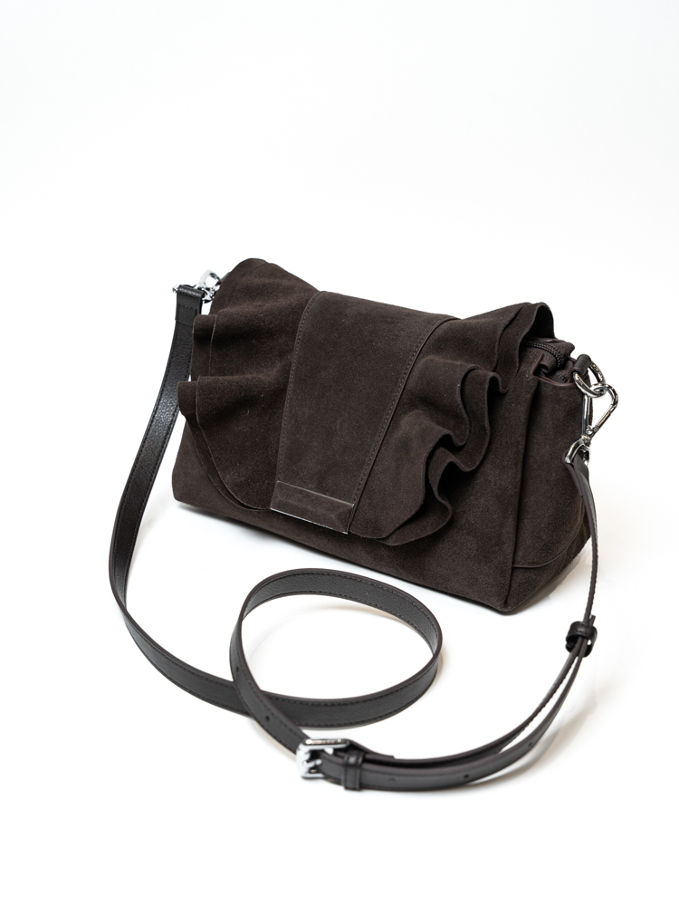 Сумка женская, арт 2407, натуральная замша, цвет кор .