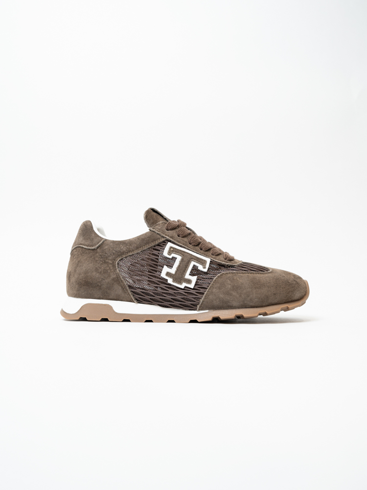 Кроссовки женские, арт ALL20-1, натуральная замша/текстиль, цвет кор.