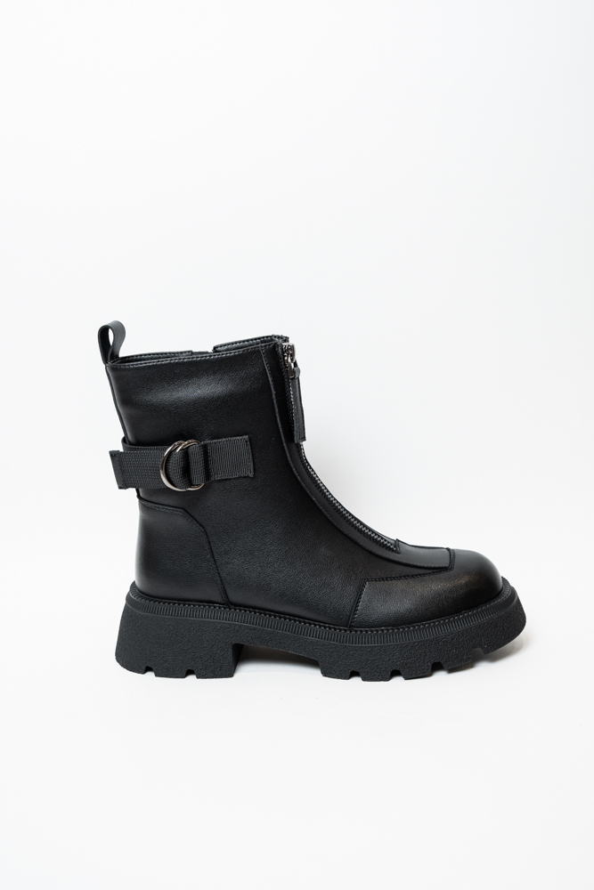 Ботинки женские, арт ZPF5519-Q1359ZM, натуральная кожа, цвет черн.