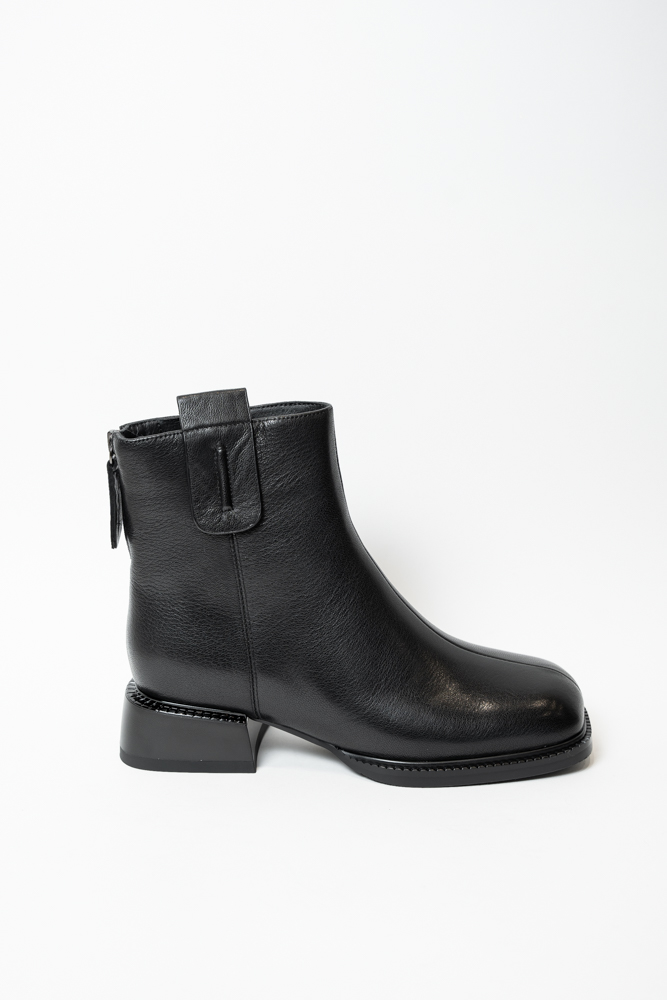 Ботинки женские, арт 202740-M2AM-H2025, натуральная кожа, цвет черн.