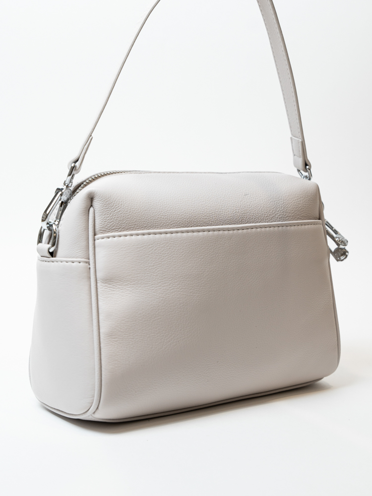 Сумка женская, арт 6169-1, натуральная кожа, цвет сер.