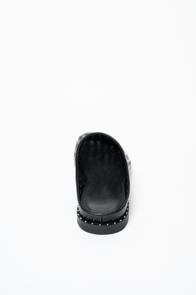 Сабо женские, арт 2267-3CK-1, натуральная кожа, цвет черн.