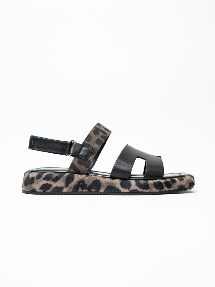 Босоножки женские, арт Y3056B675-Y229BL, натуральная кожа, цвет черн.