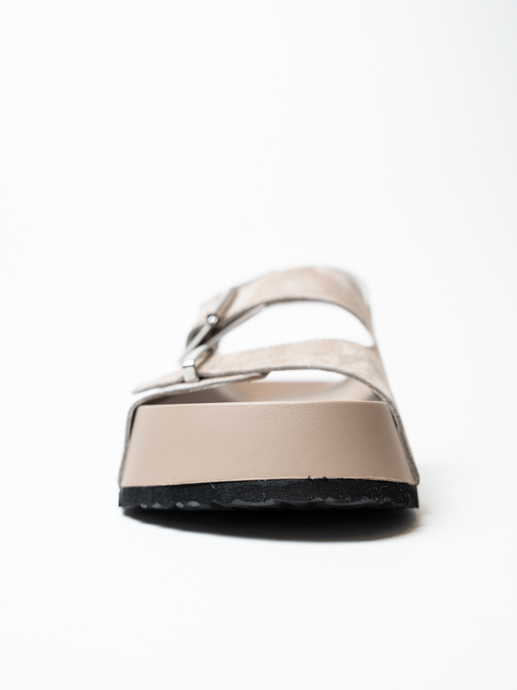 Босоножки женские, арт K-L-T276-013, натуральная замша, цвет беж.