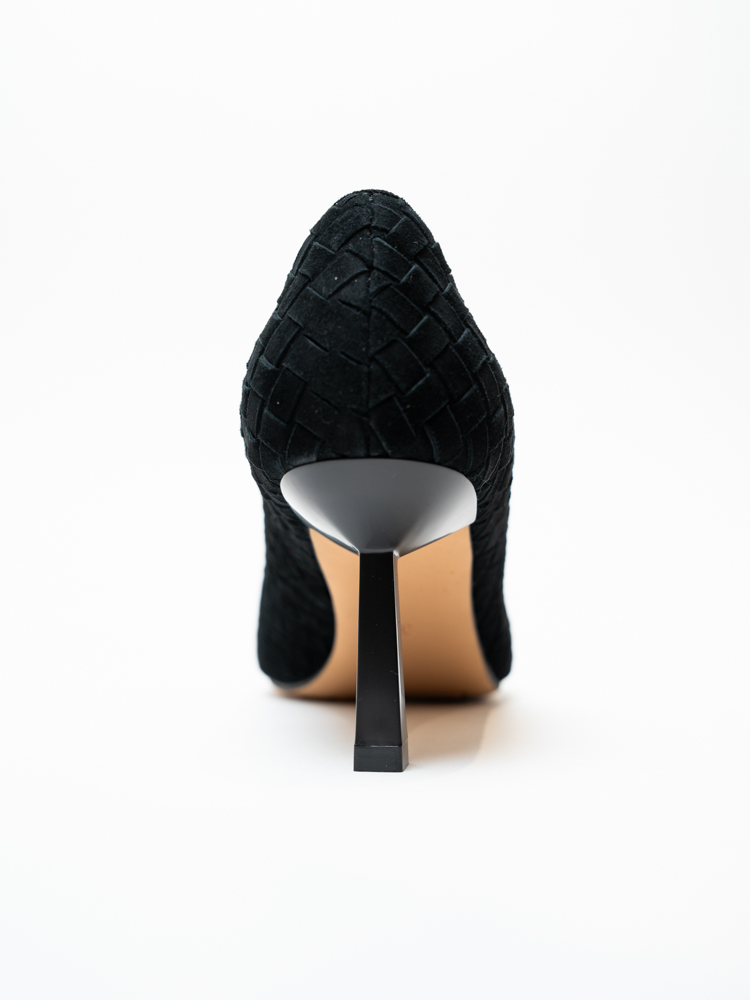 Туфли женские, арт G09-6015-YJ-1, натуральная замша, цвет черн.