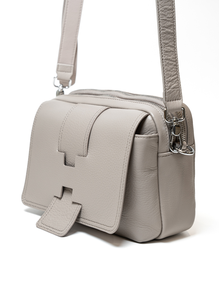 Сумка женская, арт 1118, натуральная кожа, цвет беж .