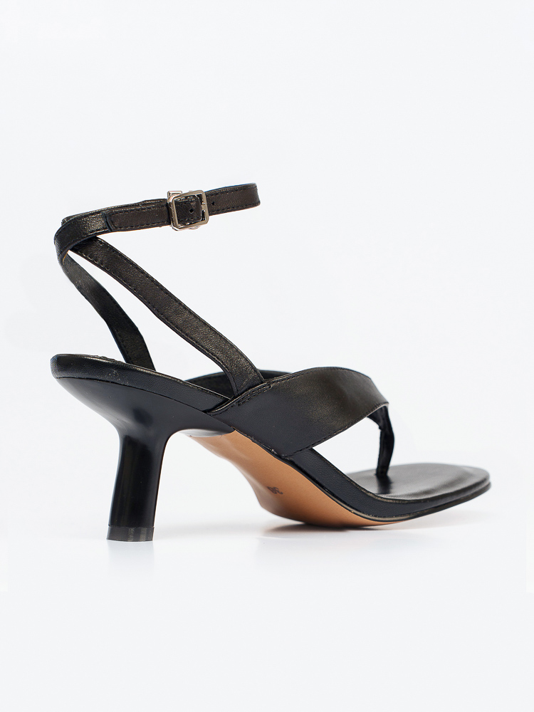 Босоножки женские, арт AW1693-1-G997N, натуральная кожа, цвет черн.