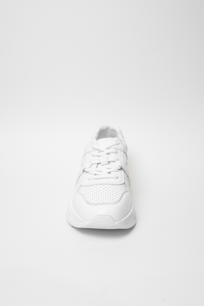 Кроссовки женские, арт AS663-Z040-5010, натуральная кожа, цвет бел.