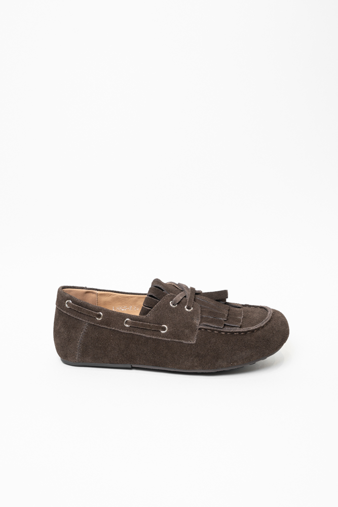 Туфли женские, арт L2025-K, натуральная замша, цвет кор.