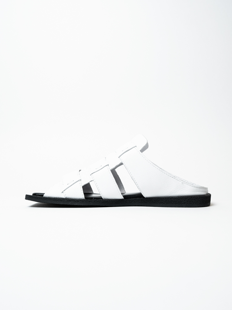 Сабо женские, арт AS955-W276-5010, натуральная кожа, цвет бел.