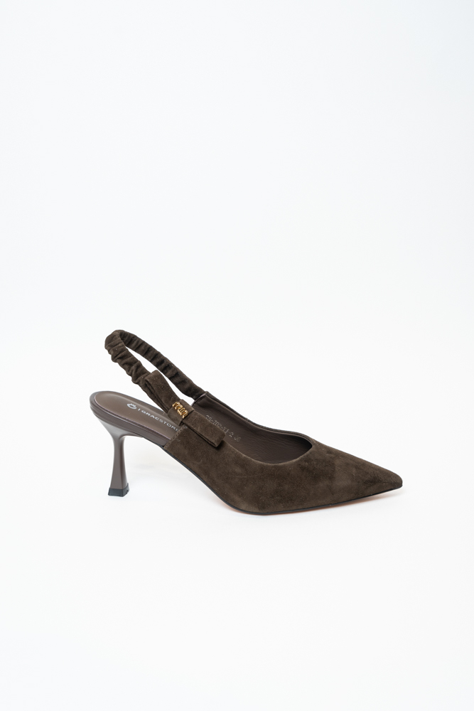 Босоножки женские, арт 25-702-YJ-2, натуральная замша, цвет кор.