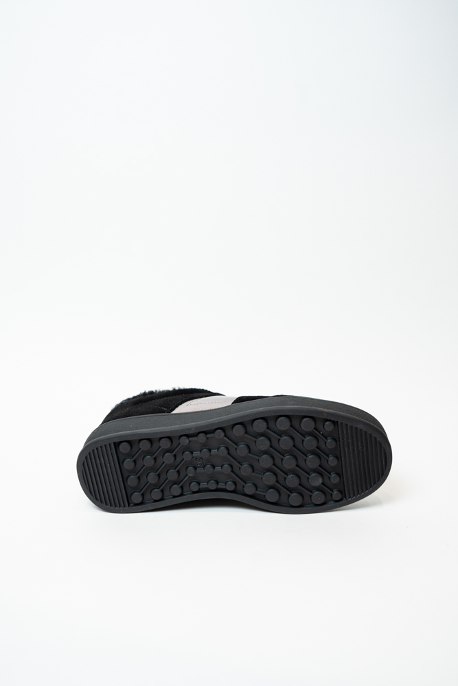 Кроссовки женские, арт 6A607-1D-R005, натуральная замша, цвет черн.