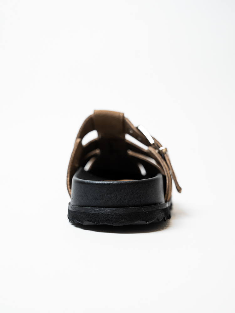 Сабо женские, арт L503-2-KQ, натуральная замша, цвет беж.