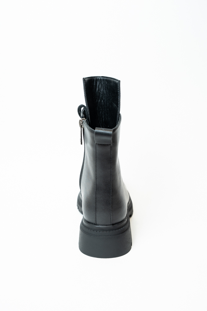 Ботинки женские, арт 5255-561-471R, натуральная кожа, цвет черн.
