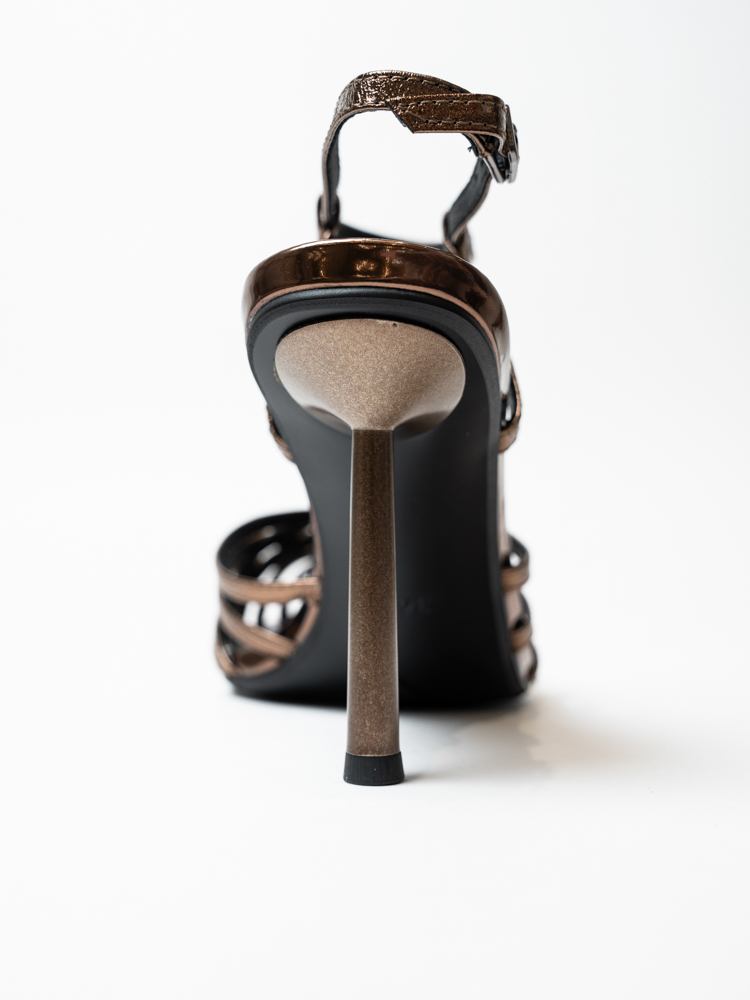 Босоножки женские, арт L204-A576-ZP273TH, натуральная кожа, цвет зол.