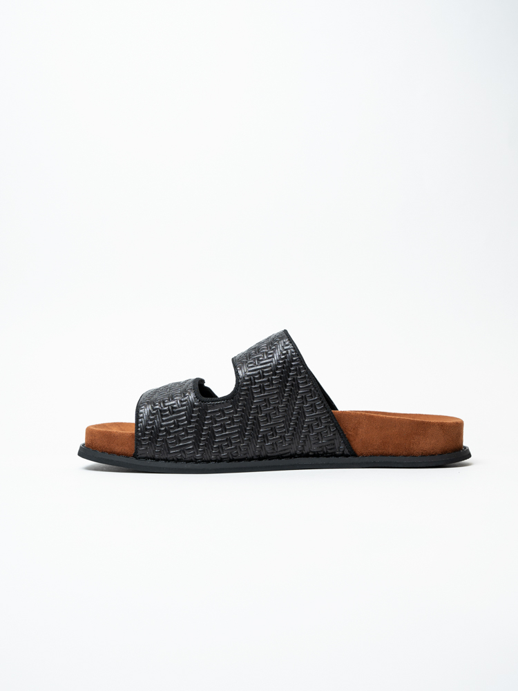 Сабо женские, арт A5908-C2-2, натуральная кожа, цвет черн.