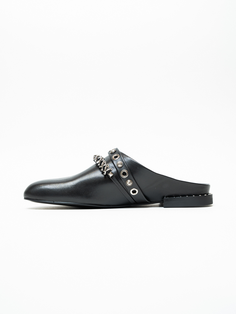 Сабо женские, арт 511-099/5-0/6, натуральная кожа, цвет черн.