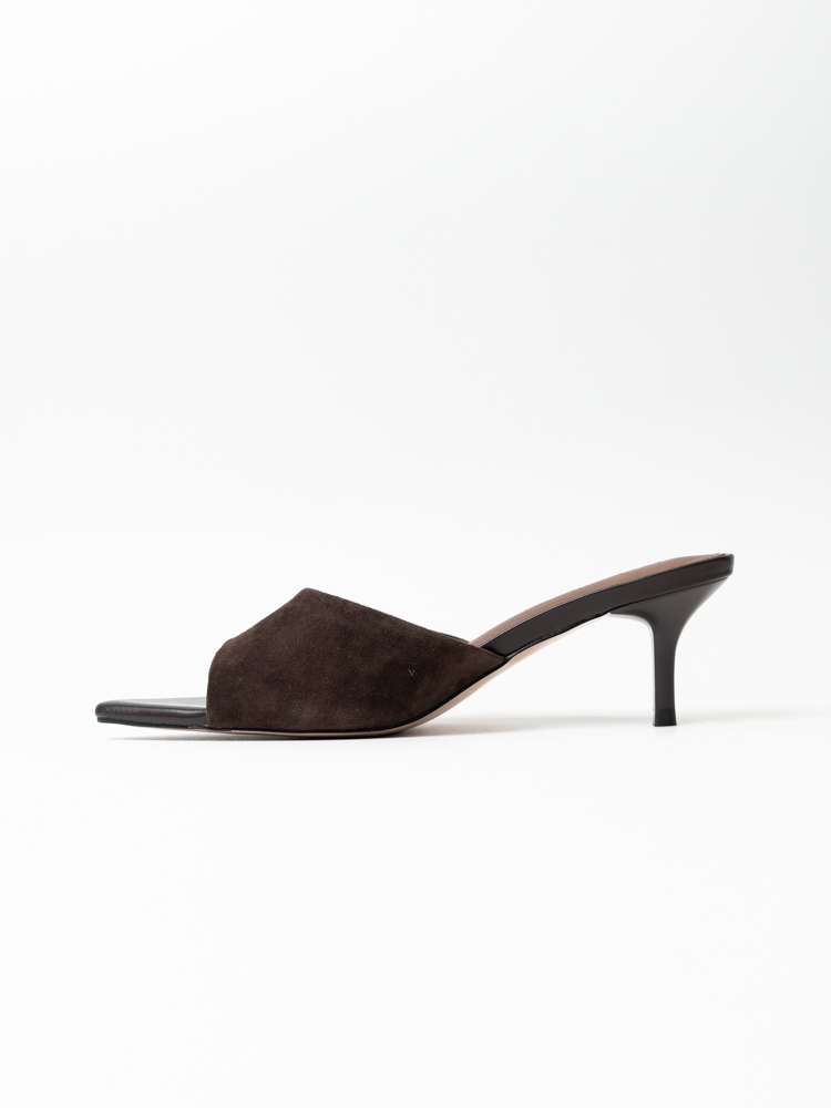 Сабо женские, арт ED3755-2-2, натуральная замша, цвет кор.