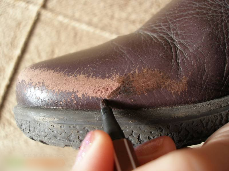 Искусственный кожа ботинки