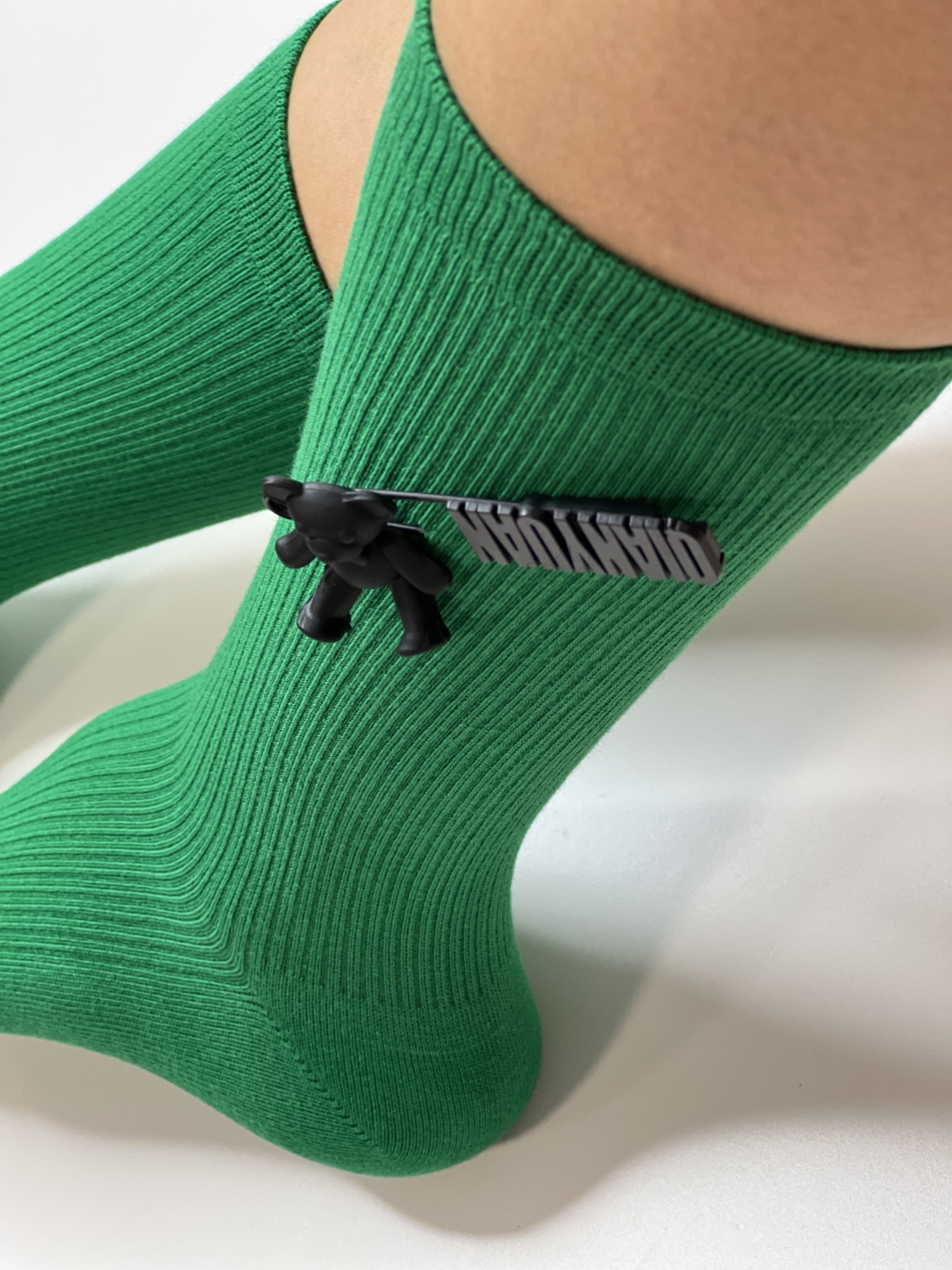 Носки женские, арт 110, текстиль, цвет зеленый