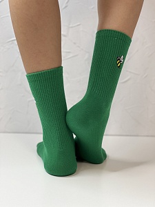 Носки женские, арт 220, текстиль, цвет зеленый