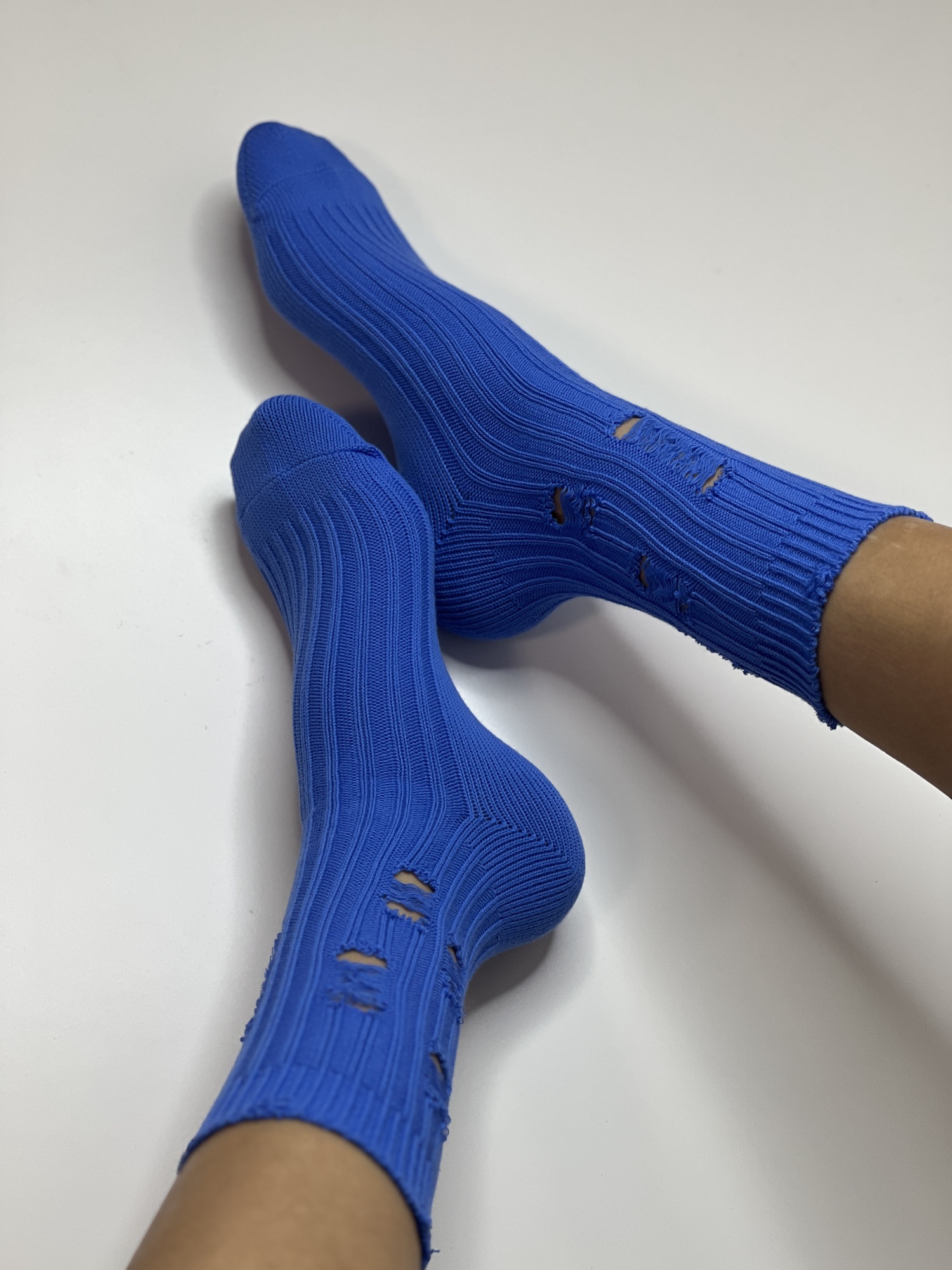 Носки женские, арт 102, текстиль, цвет синий