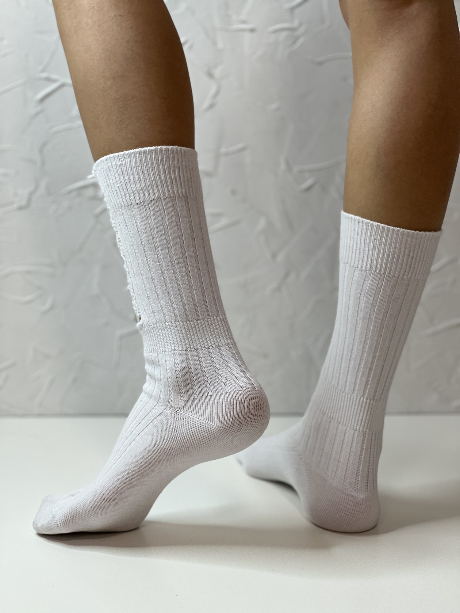Носки женские, арт 101, текстиль, цвет белый