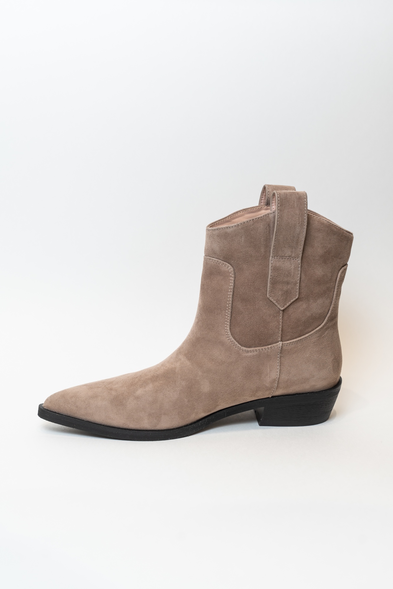 Ботинки женские, арт K-R-AF1254-55, натуральная кожа, цвет беж.