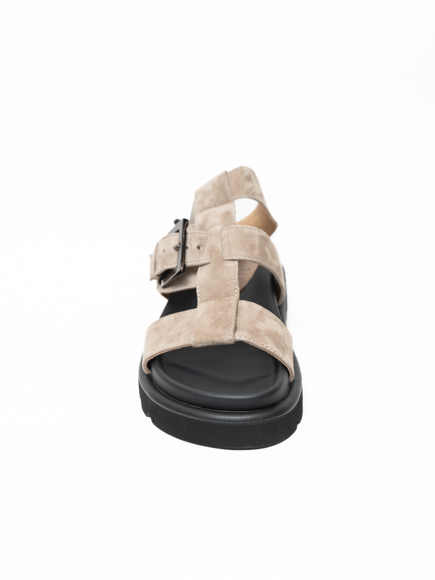 Босоножки женские, арт QS569-F225-8, натуральная замша, цвет беж.