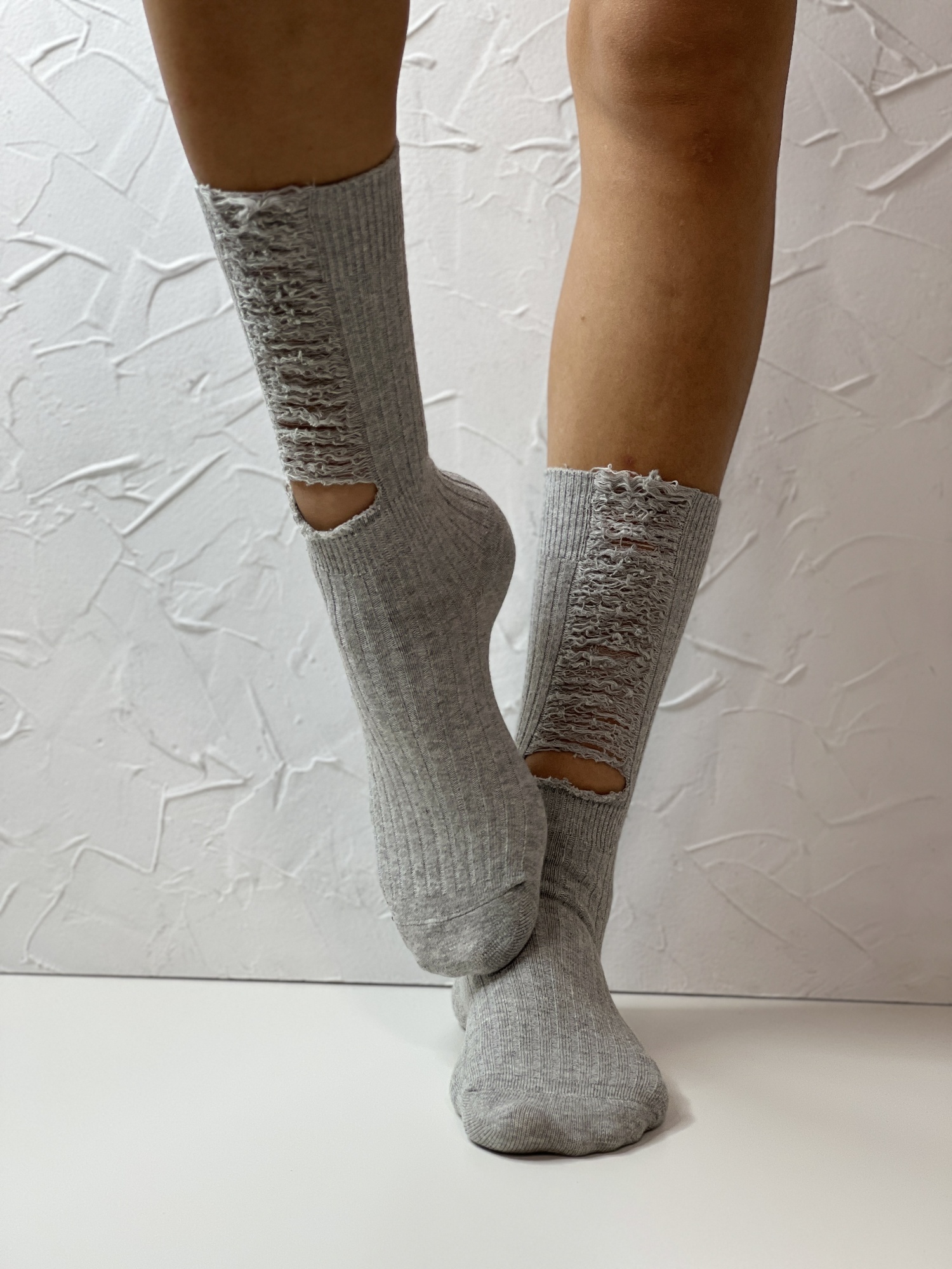 Носки женские, арт 101, текстиль, цвет сер.