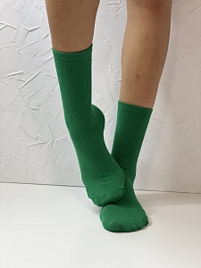 Носки женские, арт 220, текстиль, цвет зеленый
