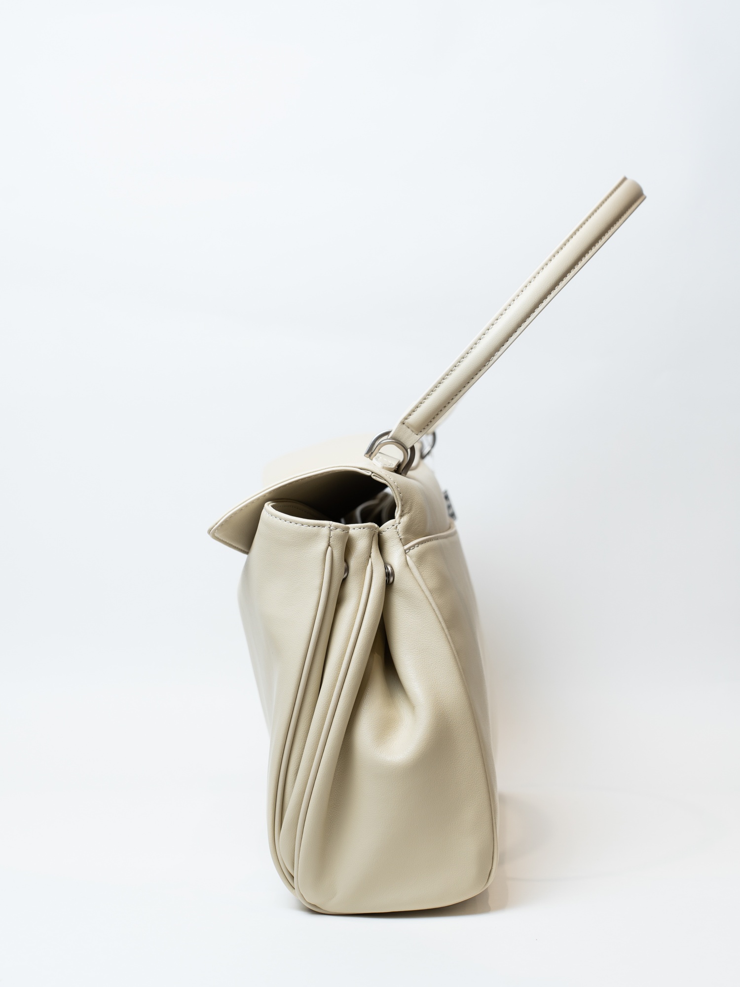 Сумка женская, арт 1287, натуральная кожа, цвет молоч.