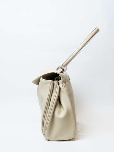 Сумка женская, арт 1287, натуральная кожа, цвет молоч.