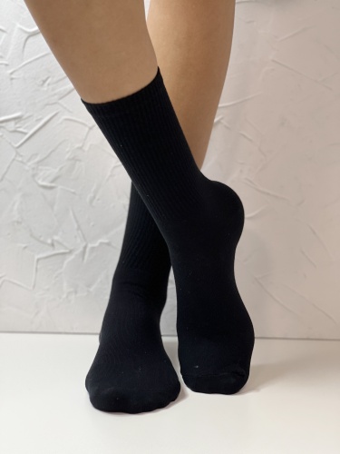 Носки женские, арт 220, текстиль, цвет черный