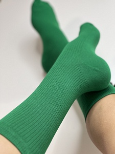 Носки женские, арт 110, текстиль, цвет зеленый