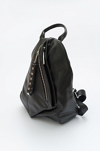 Рюкзак женский, арт 19002, натуральная кожа, цвет черн.