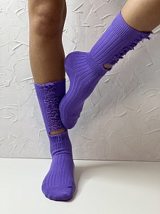 Носки женские, арт 101, текстиль, цвет фиолетовый