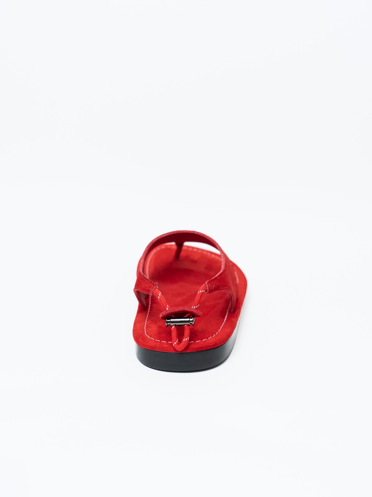 Босоножки женские, арт 25058-7-5, натуральная замша, цвет красн.