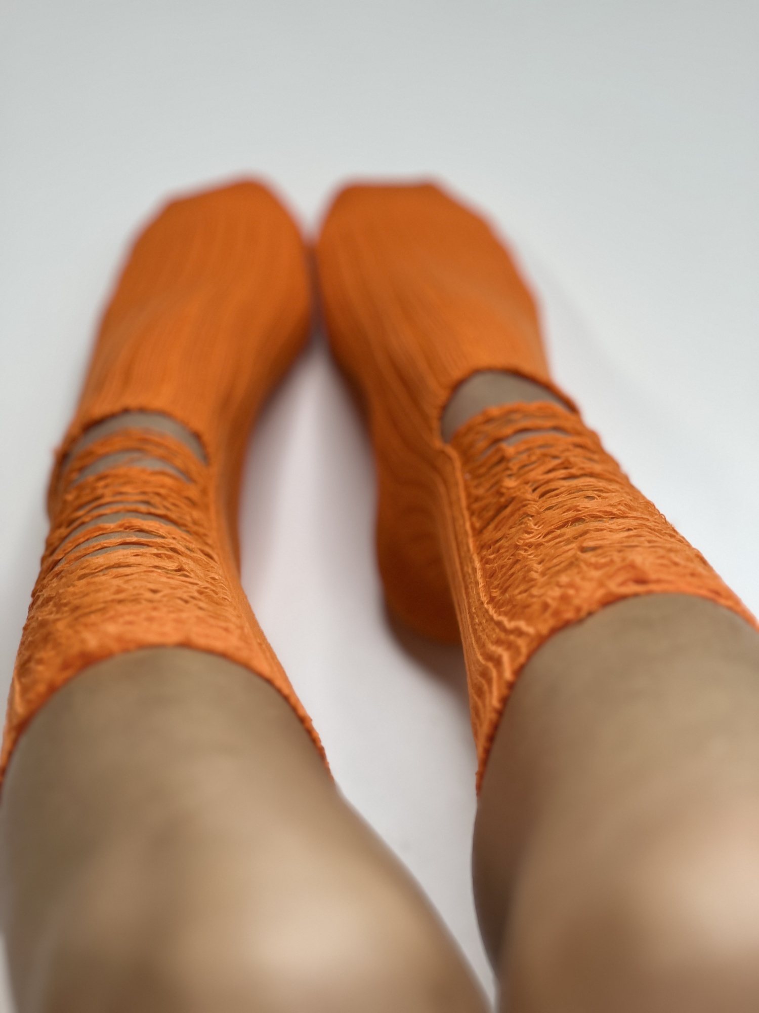 Носки женские, арт 150, текстиль, цвет оранжевый