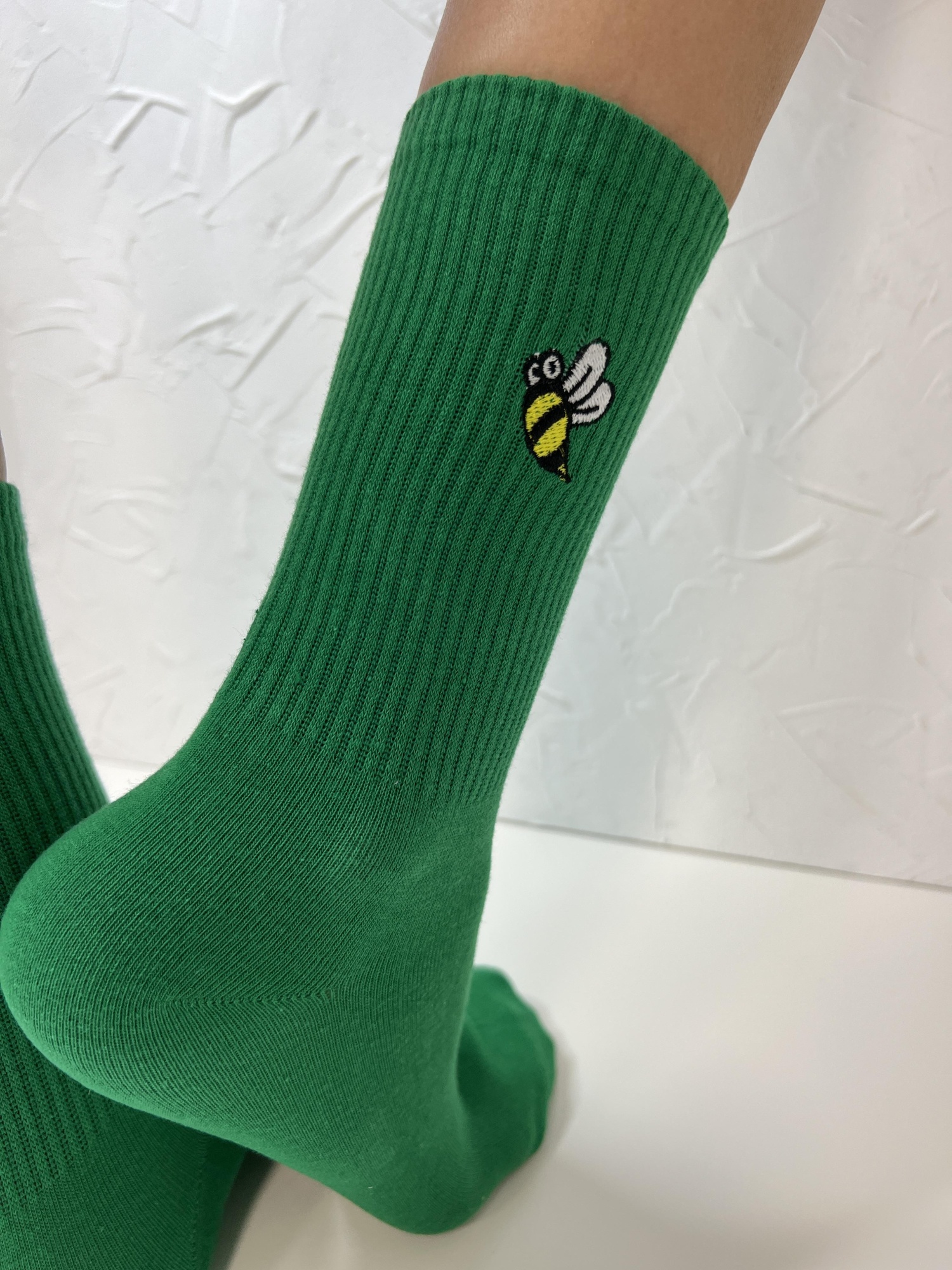 Носки женские, арт 220, текстиль, цвет зеленый