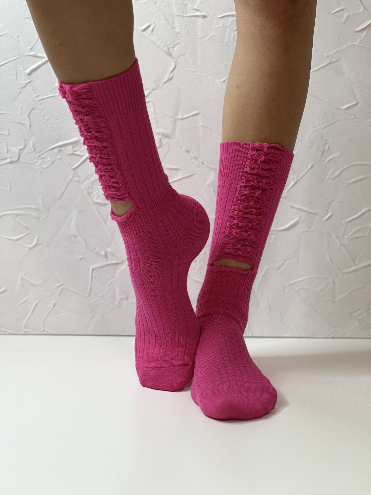 Носки женские, арт 101, текстиль, цвет розовый