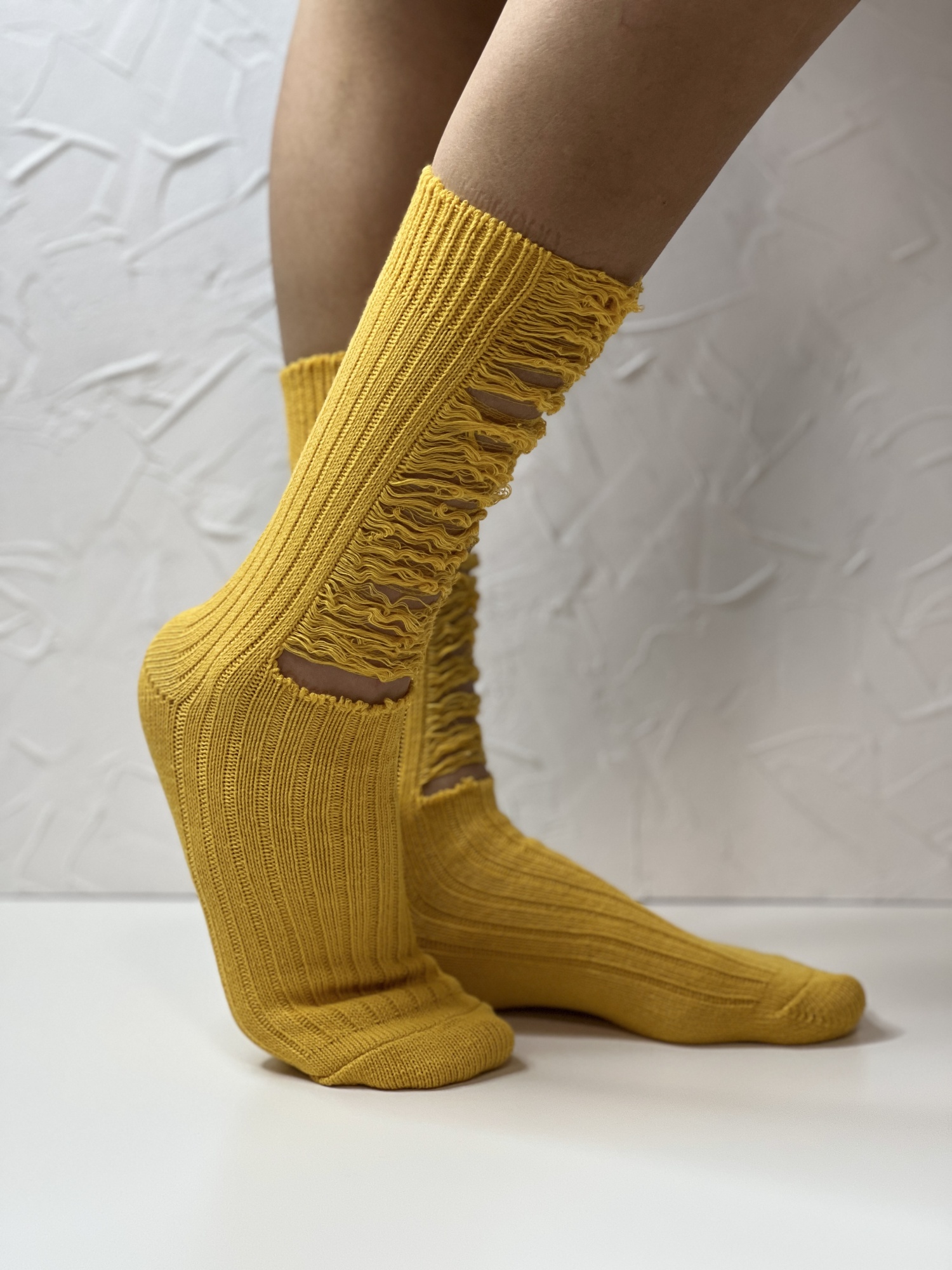 Носки женские, арт 150, текстиль, цвет желтый