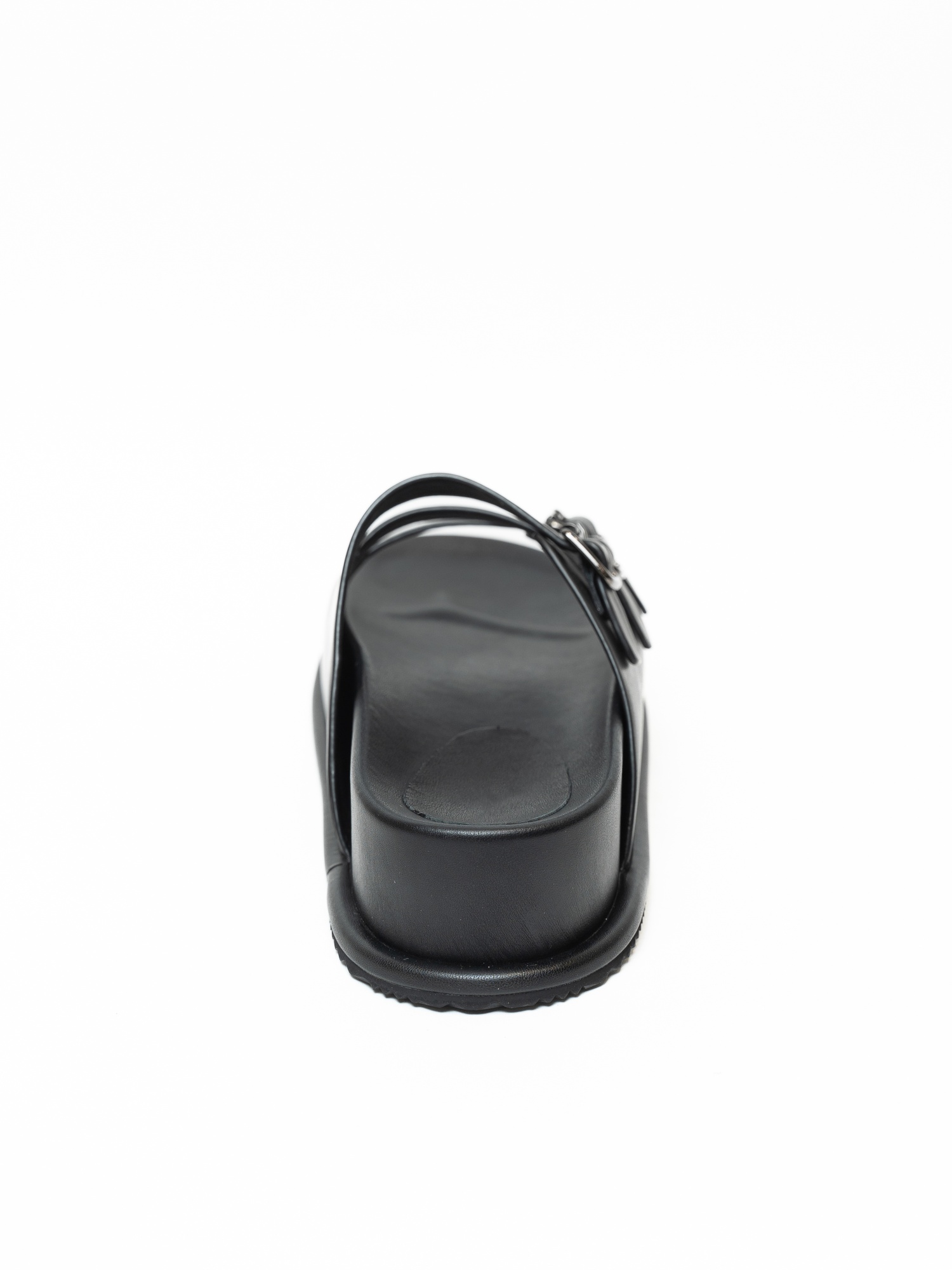 Сабо женские, арт ZX2409-2-1, натуральная кожа, цвет черн.