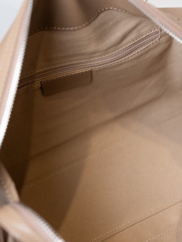 Сумка женская, арт 89-8761, натуральная кожа, цвет беж.