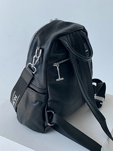 Рюкзак женский, арт 17016, натуральная кожа, цвет черный