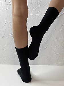 Носки женские, арт 101, текстиль, цвет черный